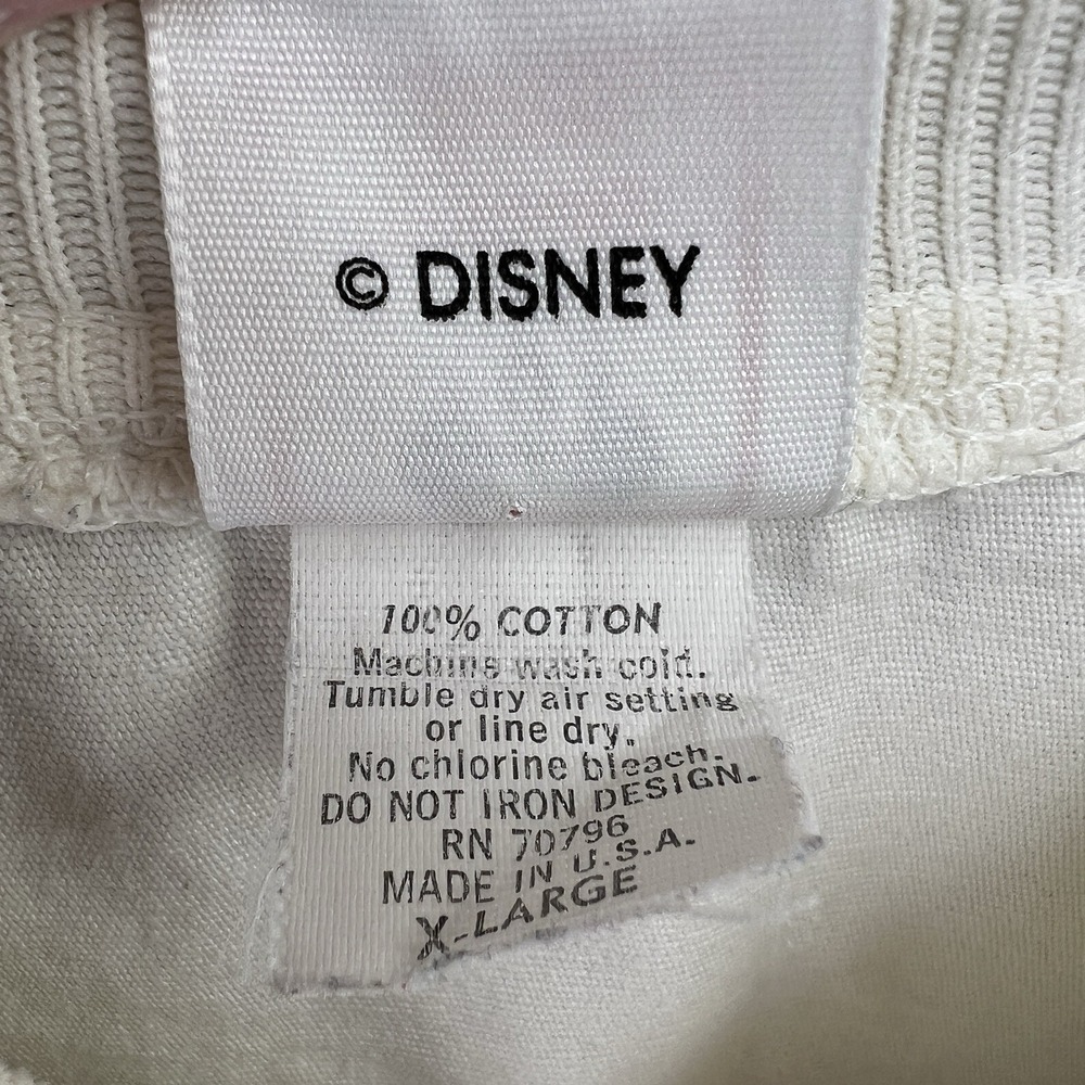 Vintage Disney MGM Studios 100% Cotton White Lightweight Canvas Jacket Size XL - Picture 5 of 5